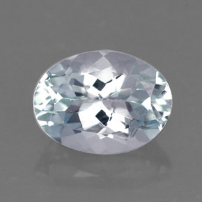 Acquamarina naturale blu da 1,08 ct, taglio ovale, VVS