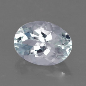 Acquamarina naturale blu da 1,08 ct, taglio ovale, VVS