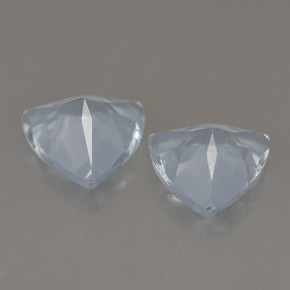 Acquamarina naturale blu da  ct, trillion, VVS