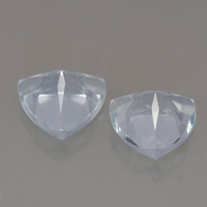 Acquamarina naturale blu da  ct, trillion, VVS-VS
