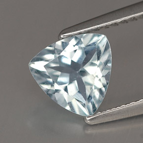 Acquamarina Azzurro naturale da 0.99 ct, Taglio trillion, VVS