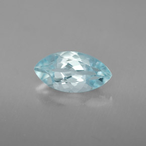 Acquamarina naturale blu da 1,12 ct, marchesa, VVS-VS