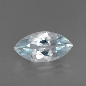Acquamarina naturale blu da 0,96 ct, marchesa, IF