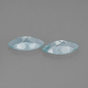 Acquamarina naturale blu da  ct, marchesa, VVS-VS