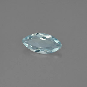 Acquamarina naturale blu da 0,82 ct, marchesa, VVS-VS