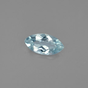 Acquamarina naturale blu da 0,94 ct, marchesa, VS