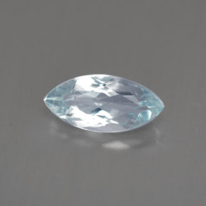 Acquamarina naturale blu da 0,84 ct, marchesa, VVS-VS