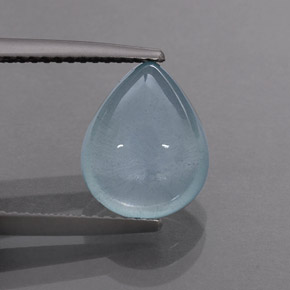 Acquamarina naturale blu da 3,86 ct, trasparente, trasparente/traslucido