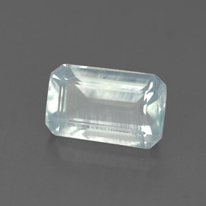 Acquamarina naturale blu da 1,07 ct, taglio smeraldo, VS