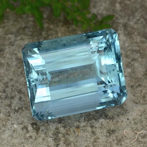 Acquamarina Blu Acqua Profondo naturale da 40.56 ct, Ottagonale / Taglio smeraldo, VVS