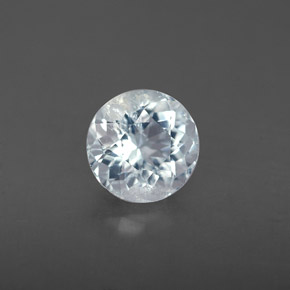 Acquamarina Azzurro naturale da 0.65 ct, Taglio rotondo, VS