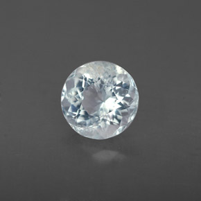 Acquamarina Azzurro naturale da 0.65 ct, Taglio rotondo, VS