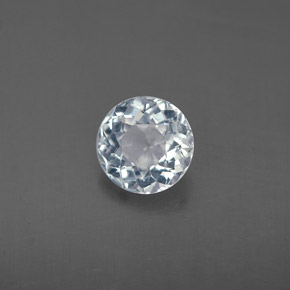 Acquamarina Azzurro naturale da 0.66 ct, Taglio rotondo, VS