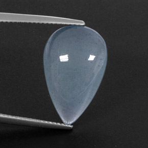 Acquamarina naturale blu da 11,84 ct, trasparente, trasparente/traslucido