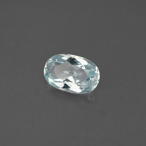 Acquamarina naturale blu da 0,88 ct, taglio ovale, VVS-VS