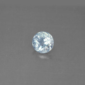Acquamarina Azzurro naturale da 0.67 ct, Taglio rotondo, VS