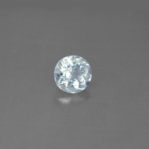Acquamarina Azzurro naturale da 0.67 ct, Taglio rotondo, VS