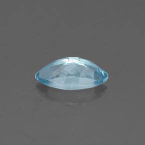 Acquamarina naturale blu da 0,62 ct, marchesa, VVS