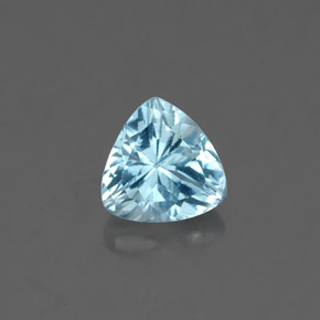 Acquamarina Azzurro naturale da 0.79 ct, Taglio trillion, VVS-VS