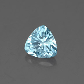 Acquamarina Azzurro naturale da 0.79 ct, Taglio trillion, VVS-VS