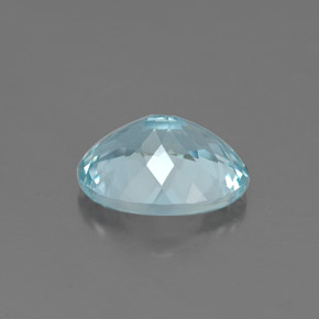 Acquamarina naturale blu da 1,68 ct, taglio ovale, VVS
