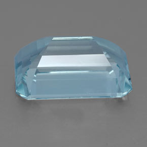 Acquamarina naturale blu da 4,30 ct, taglio smeraldo, VVS-VS