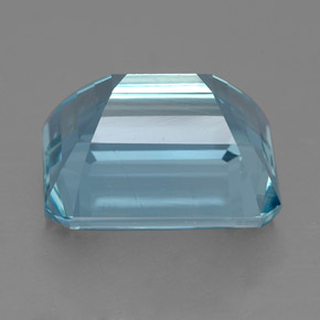 Acquamarina blu chiaro naturale da 4,12 ct, taglio smeraldo, IF