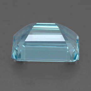 Acquamarina naturale blu da 4,00 ct, taglio smeraldo, VVS
