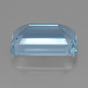 Acquamarina naturale blu da 4,25 ct, taglio smeraldo, VVS-VS