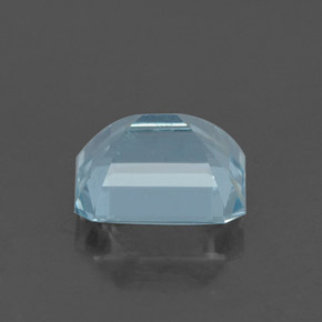 Acquamarina naturale blu da 1,64 ct, taglio smeraldo, VVS
