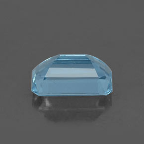 Acquamarina naturale blu da 1,17 ct, taglio smeraldo, VVS
