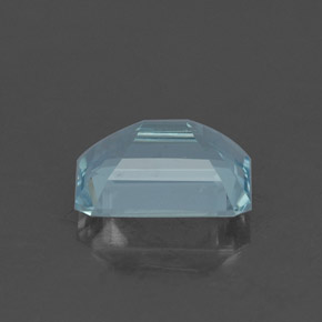 Acquamarina naturale blu da 1,26 ct, taglio smeraldo, VS