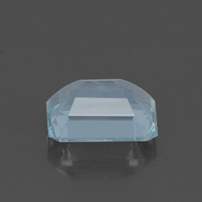 Acquamarina naturale blu da 1,17 ct, taglio smeraldo, IF
