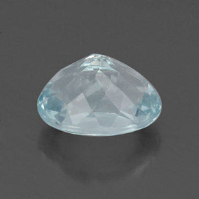 Acquamarina naturale blu da 1,69 ct, taglio ovale, VVS-VS