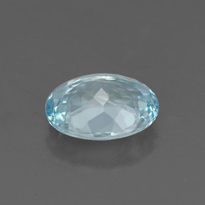 Acquamarina naturale blu da 1,55 ct, taglio ovale, VS-SI