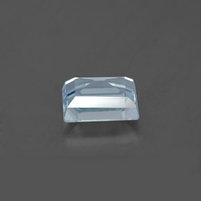 Acquamarina naturale blu da 0,76 ct, baguette, SI