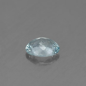 Acquamarina naturale blu da 0,60 ct, taglio ovale, VS