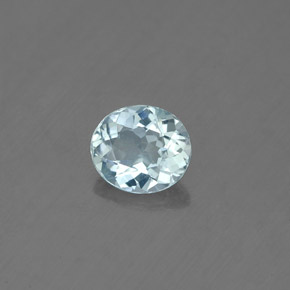 Acquamarina naturale blu da 0,63 ct, taglio ovale, SI