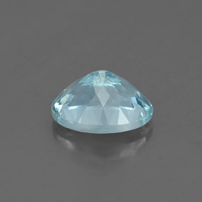 Acquamarina naturale blu da 1,25 ct, taglio ovale, VS-SI