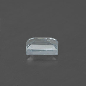 Acquamarina naturale blu da 0,59 ct, baguette, VS-SI