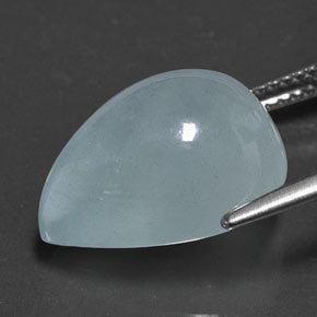 Acquamarina naturale blu da 11,50 ct, trasparente, trasparente/traslucido