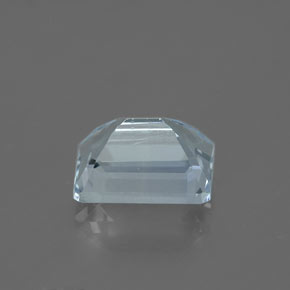 Acquamarina naturale blu da 1,70 ct, taglio smeraldo, VVS-VS