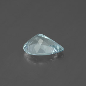 Acquamarina naturale blu da 1,07 ct, taglio a pera, VVS
