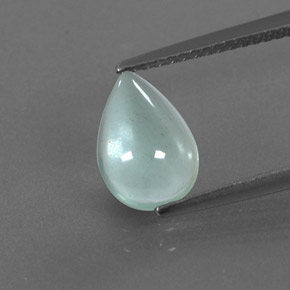 Acquamarina naturale verde da 1,36 ct, trasparente, trasparente/traslucido