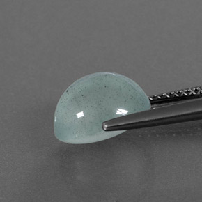 Acquamarina naturale verde da 3,39 ct, trasparente, trasparente/traslucido
