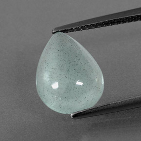 Acquamarina naturale verde da 3,38 ct, trasparente, trasparente/traslucido