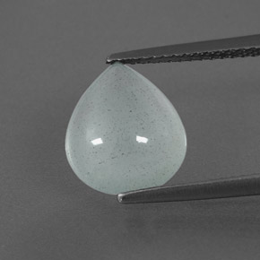 Acquamarina naturale verde da 3,20 ct, trasparente, trasparente/traslucido