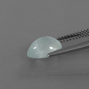 Acquamarina naturale verde da 2,03 ct, trasparente, trasparente/traslucido