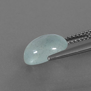 Acquamarina naturale verde da 2,57 ct, trasparente, trasparente/traslucido