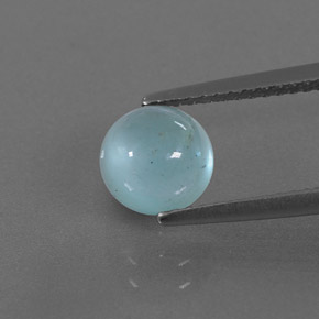 Acquamarina naturale blu da 1,64 ct, trasparente, trasparente/traslucido
